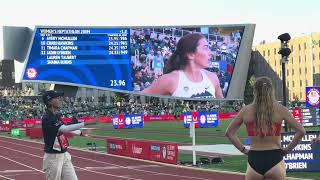 Heptathlon 200m Heat 3 2024 US Olympic Trials [upl. by Samtsirhc]