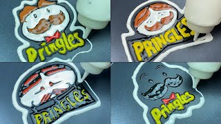 Pringles Logo Evolution Pancake Art [upl. by Nicram852]