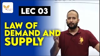 LEC 03  LAW OF DEMAND AND SUPPLY  ECONOMY FOR JKPSI amp NT [upl. by Innoc]