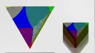 Ternary diagram  3 eutectics [upl. by Ailee]