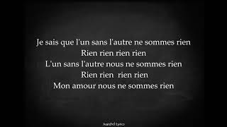 Amel Bent  Rien ft Alonzo ParolesLyrics [upl. by Hoffer]