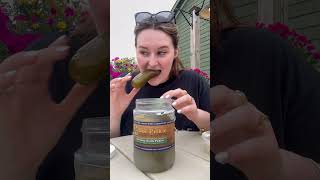 🌟FOOD REVIEW 🌟 DOC PICKLE PART 1 🌟 RATING 110 🌟 foodreview pickles crunch mukbang shorts [upl. by Schuh285]