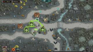 Kingdom Rush Frontiers Veteran Mode Walkthrough  Desecrated Grove Heroic [upl. by Lexa643]