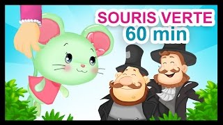 Une Souris Verte  1H de comptines et chansons Titounis [upl. by Asiel]