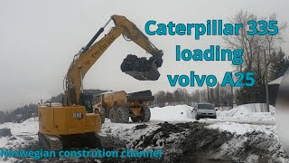 Caterpillar 335 NG «LOADING» Volvo A25 dumper💪🙄 [upl. by Sy]