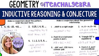 Geometry  Inductive Reasoning Conjecture and Counterexamples [upl. by Freddi]