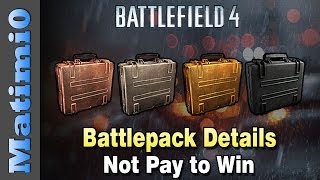 BF4 Battlepack Details  Officially Not Pay to Win Battlefield 4 News [upl. by Yrol]