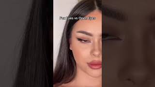 How to  Foxy Eyeliner For Hooded Eyes Beauty hacks tik tok [upl. by Ardnad326]