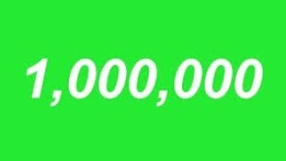 1 MILLION  GREEN SCREEN NUMBER COUNTER greenscreenvideo greenscreen vfxnocopyrights 1million [upl. by Orabla939]