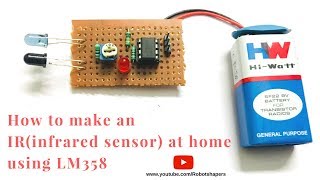 How to Make an IR Proximity Sensor module  touchless doorbell alarm at home  IR sensor project [upl. by Angelita423]