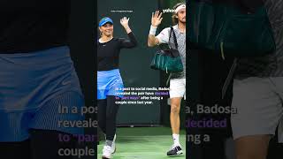 Stefanos Tsitsipas and Paula Badosa announce separation  shorts yahooaustralia [upl. by Gerge]