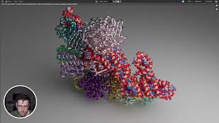 Materials in Molecular Nodes  Blender for Biochemists  Geometry Nodes [upl. by Assenab]