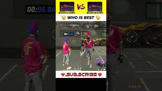 Evo Scar 0 Chip vs 3 Chip 🤯  Rate of fire test 💪 shorts freefire phonehandcam trending [upl. by Anilac85]