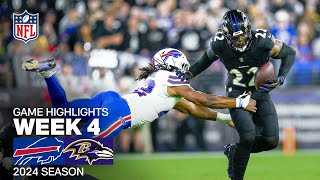 Buffalo Bills vs Baltimore Ravens  2024 Week 4 Game Highlights [upl. by Llewsor519]