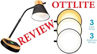 OttLite Wellness Series Wireless Charging Table lamp Review [upl. by Lacey881]