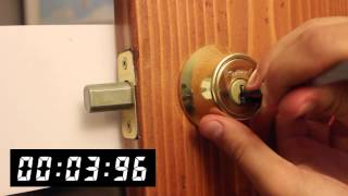 Picking a Kwikset Deadbolt  Front Range Locksmith [upl. by Atwekk]