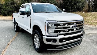 2024 Ford F250 Lariat Star White Baja Leather  Showcasing Interior Exterior and Motor [upl. by Verdi]