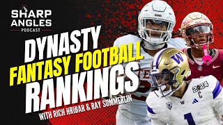 2024 Fantasy Football Rookie Rankings  Fantasy Football Rookie Drafts  Sharp Angles Podcast [upl. by Yerfej]