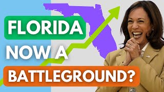 Kamala Harris surging in Florida making it a battleground state Can Kamala win Florida [upl. by Alyhc]