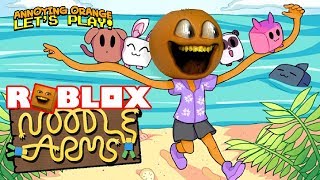 Roblox NOODLE ARMS Annoying Orange Plays [upl. by Ydissac945]