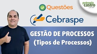 Questões CEBRASPE  Gestão de Processos  Tipos de Processos  Petronio Castro [upl. by Kenimod386]