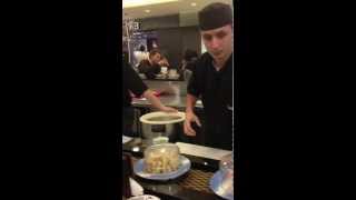 Wasabi Running Sushi at Iulius Mall Cluj  Romania [upl. by Aerdnwahs137]