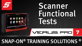 Scanner Functional Tests  VERUS® PRO Pt 710  Snapon Training Solutions® [upl. by Aleen]