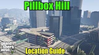 GTA 5  Pillbox Hill Location Guide [upl. by Ainatnas]