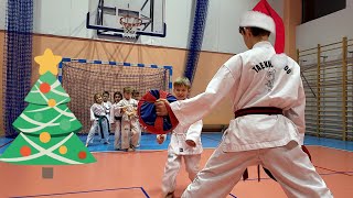 TaekwonDo Mateusz Cieślak  Grudzień 2023  Świąteczny trening 🎅 [upl. by Aiyekal]