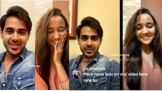 Unseen Moment Of AshdeepAshi Singh Randeep Rai Live ChatDil Tujko Chahe Music VideoSameer Naina [upl. by Granoff]