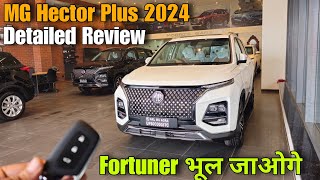 New MG Hector Plus 7 Seater Facelift 2024  Detailed Review [upl. by Aronek]