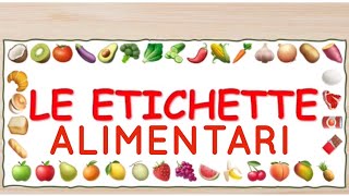 Etichette alimentari etichette biologiche codice a barre tecnologia scuola media [upl. by Yssirhc119]