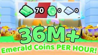 How to get 36M Emerald Coins an hour  Pet Simulator 99 [upl. by Esilehs]