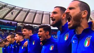 Italian National Anthem Il Canto degli Italiani vs Spain Semi Finals Euro 2020 [upl. by Gottlieb]