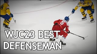 David Jiříček  WJC 2023 Best Defenseman  Highlights [upl. by Lias]