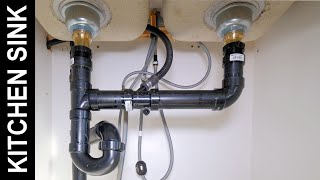 How to Connect a Kitchen Sink Drain [upl. by Jermain]