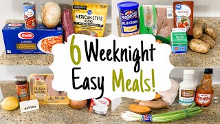 6 Easy Weeknight Meals ANYONE CAN MAKE  Whats For Dinner  Julia Pacheco [upl. by Checani]