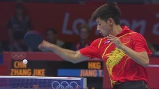 Mens Table Tennis Singles QuarterFinals  CHN v HKG  London 2012 Olympics [upl. by Ikuy140]