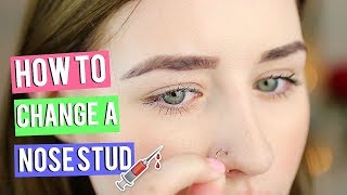 How To Put In amp Take Out A Nose Stud [upl. by Streeter]