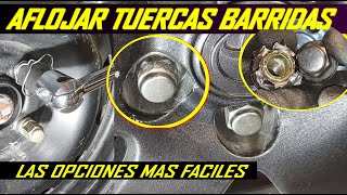 Como aflojar tuercas barridas de llanta las opciones mas faciles [upl. by Draneb]