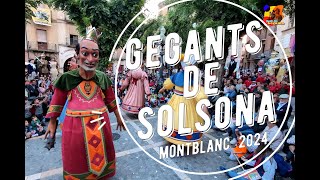 Gegants Solsona a la 30 Anys dels amics dels Gegants de Montblanc [upl. by Yenolem]