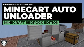 Minecraft Bedrock Edition  MINECART UNLOADER  Automatically unload a Minecart  Nintendo Switch [upl. by Oigolue]