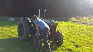 Toms 1944 Fordson Standard starting [upl. by Iohk645]