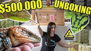 UNBOXING 500000 OF RARE REPTILES [upl. by Cynde60]