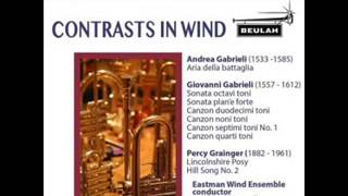 Lincolnshire Posy  Percy Aldridge Grainger Eastman Wind Ensemble [upl. by Araes]