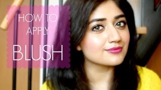 How to apply Blush  Basic Beginners Makeup Tutorial  corallista [upl. by Lechner]