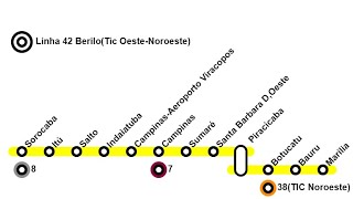 Avisos Sonoros Linha 42 BeriloTic OesteNoroeste [upl. by Denn]