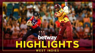 Highlights  West Indies v England  Holder Rips Through England in Opener  1st Betway T20I [upl. by Daggna]