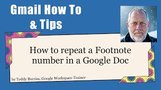 How do I repeat a Footnote in Google Docs using the same footnote number [upl. by Sawtelle23]