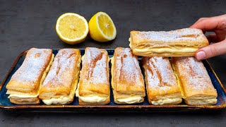 You will do it daily Delicious dessert of puff pastry and a lemon [upl. by Foley]